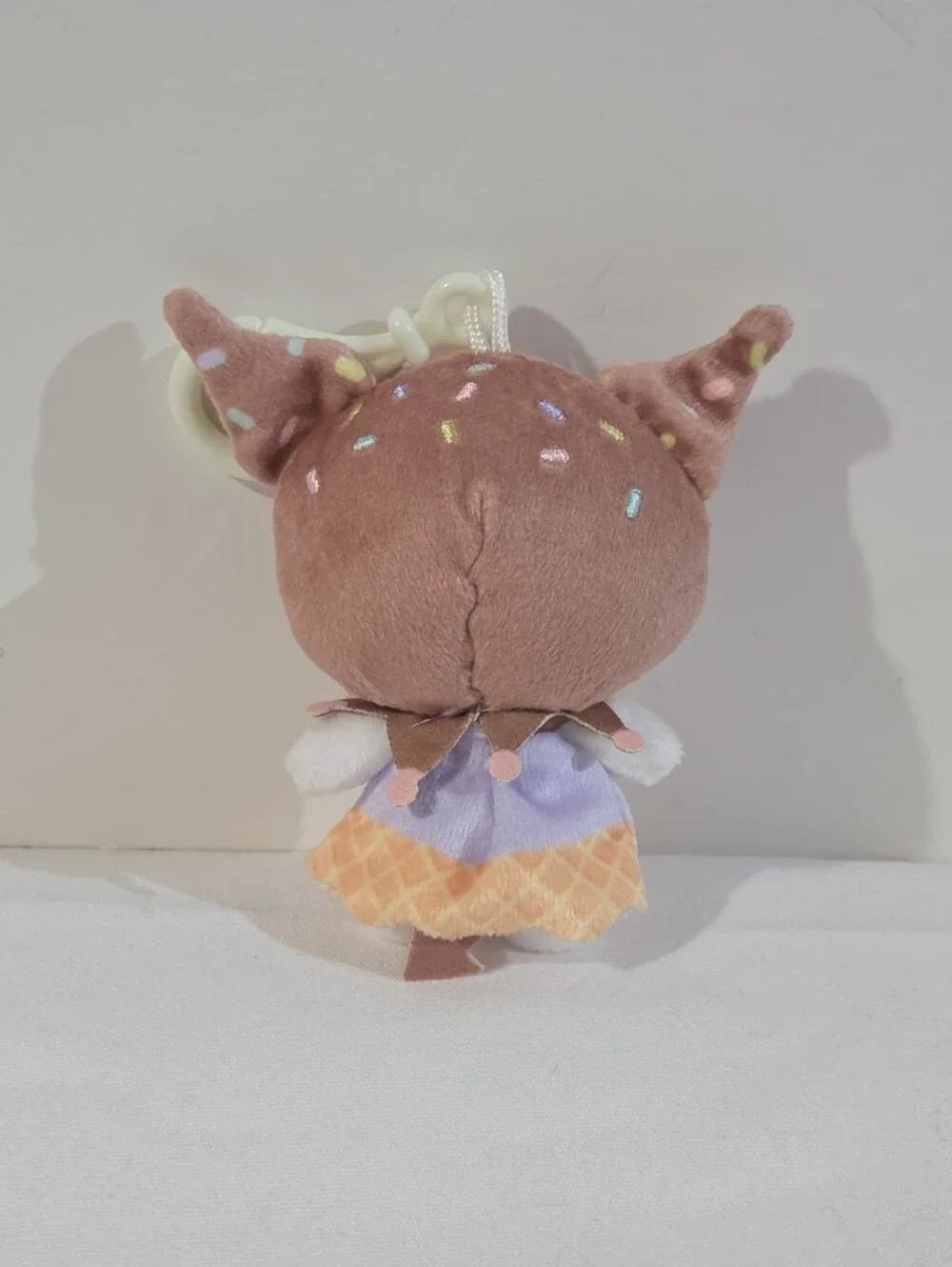 ice cream cone outfit Kuromi plushie keychain